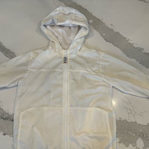 Baby Gap off white hooded windbreaker
